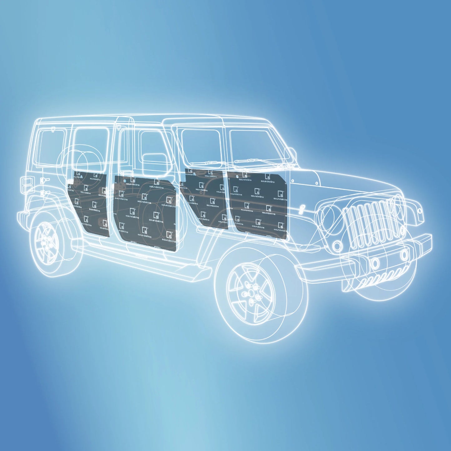 SoundSkins Wrangler JK 4 Door Sound Deadening Kit | '07 - '18 Wrangler JK