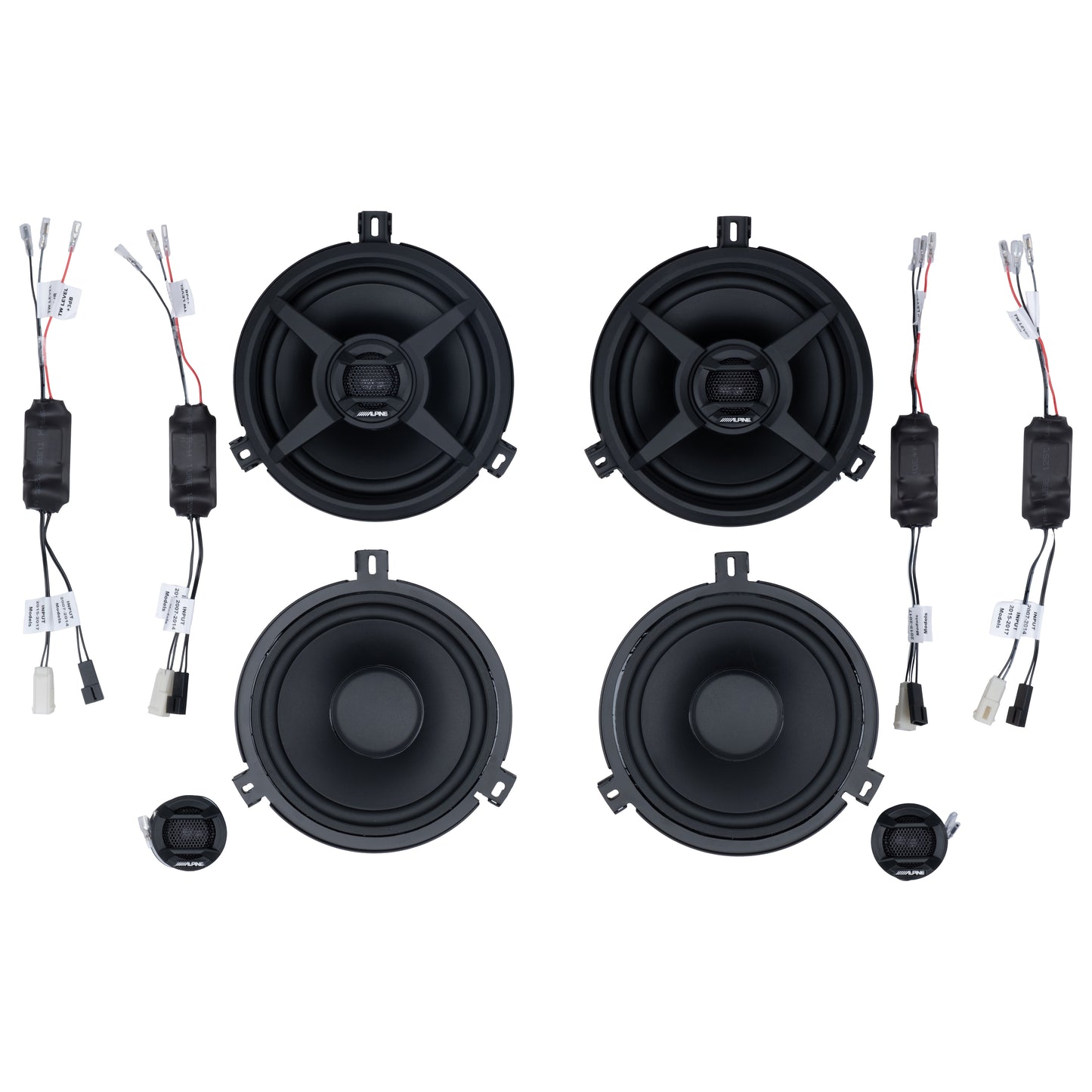 Alpine Plug & Play 8 Speaker Bundle | '07 - '18 JK Wrangler