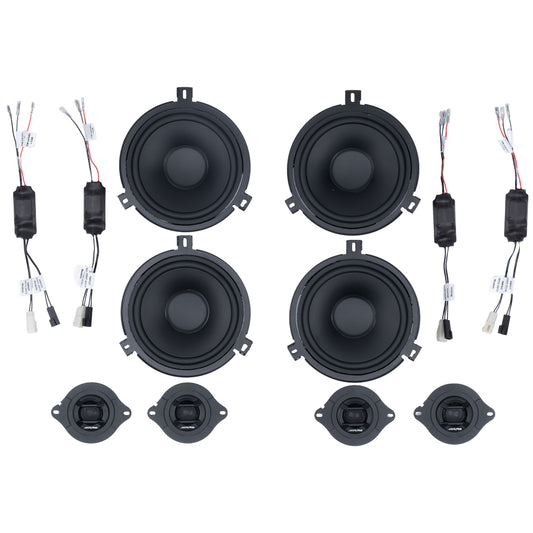 Alpine Plug & Play 8 Speaker Bundle | '07 - '18 JK Wrangler