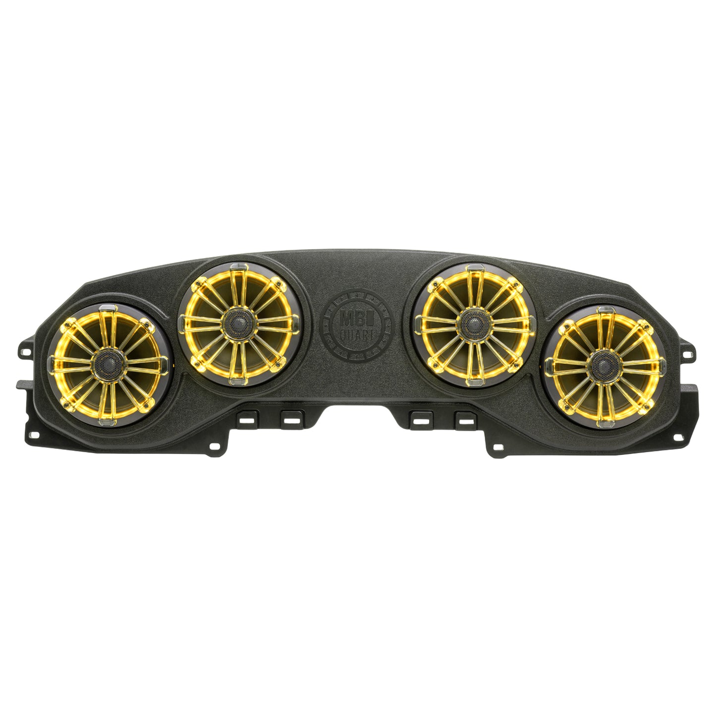 MB Quart Tuned Rear Soundbar with 8 Inch Coaxial Speakers, Enclosure, and RGB LED Lighting | Jeep® Wrangler (JL) / Gladiator (JT)